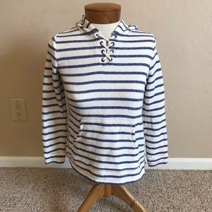Blue and white Old Navy Striped Hoodie